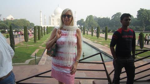 Olivia Goodfellow at the Taj Mahal