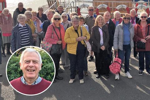GTO of the Year finalist Richard Preston with some of his group during a visit to Poole